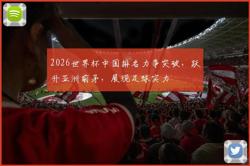 2026世界杯中国排名力争突破，跃升亚洲前茅，展现足球实力